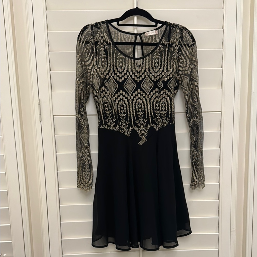 Black and Gold Dress